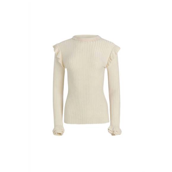 NEW MARIE OLIVER women's tinley turtleneck sweater in whitecap - Picture 5 of 5